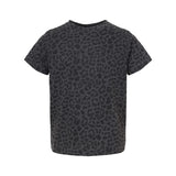 3321 Rabbit Skins Toddler Fine Jersey Tee Black Leopard