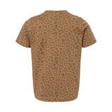 3321 Rabbit Skins Toddler Fine Jersey Tee Brown Leopard