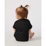 4424 Rabbit Skins Infant Fine Jersey Bodysuit Black Leopard