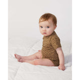 4424 Rabbit Skins Infant Fine Jersey Bodysuit Brown Leopard