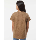 6101 LAT Youth Fine Jersey Tee Brown Leopard