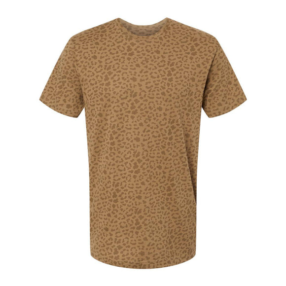 6901 LAT Fine Jersey Tee Brown Leopard