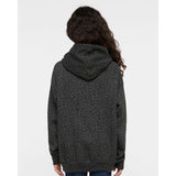 2296 LAT Youth Pullover Fleece Hoodie Black Leopard