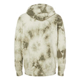 PRM4500TD Independent Trading Co. Midweight Tie-Dyed Hooded Sweatshirt Tie Dye Olive