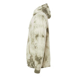 PRM4500TD Independent Trading Co. Midweight Tie-Dyed Hooded Sweatshirt Tie Dye Olive