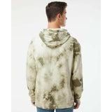 PRM4500TD Independent Trading Co. Midweight Tie-Dyed Hooded Sweatshirt Tie Dye Olive