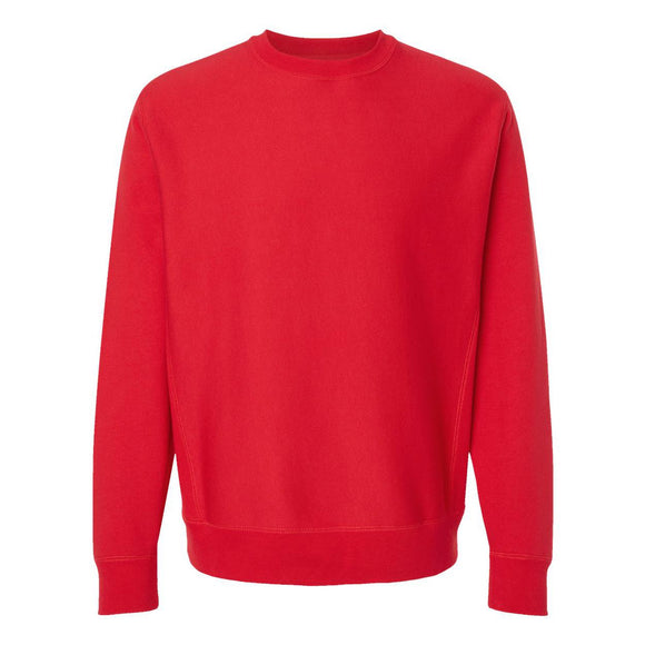 IND5000C Independent Trading Co. Legend - Premium Heavyweight Cross-Grain Crewneck Sweatshirt Red