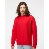 IND5000C Independent Trading Co. Legend - Premium Heavyweight Cross-Grain Crewneck Sweatshirt Red