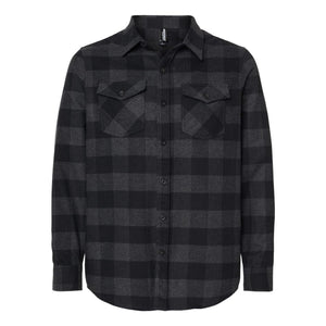 EXP50F Independent Trading Co. Flannel Shirt Charcoal Heather/ Black