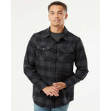 EXP50F Independent Trading Co. Flannel Shirt Charcoal Heather/ Black