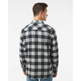 EXP50F Independent Trading Co. Flannel Shirt Grey Heather/ Black