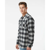 EXP50F Independent Trading Co. Flannel Shirt Grey Heather/ Black