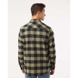 EXP50F Independent Trading Co. Flannel Shirt Olive/ Black