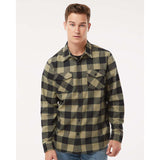 EXP50F Independent Trading Co. Flannel Shirt Olive/ Black