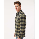 EXP50F Independent Trading Co. Flannel Shirt Olive/ Black