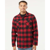 EXP50F Independent Trading Co. Flannel Shirt Red/ Black