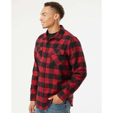 EXP50F Independent Trading Co. Flannel Shirt Red/ Black