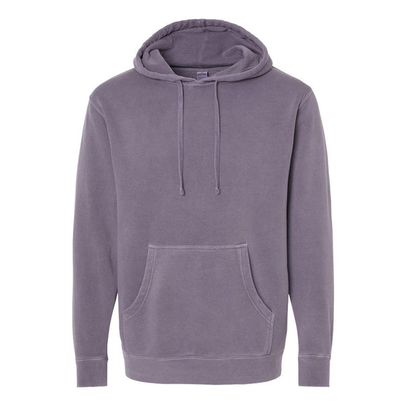 PRM4500 Independent Trading Co. Midweight Pigment-Dyed Hooded Sweatshirt Pigment Plum