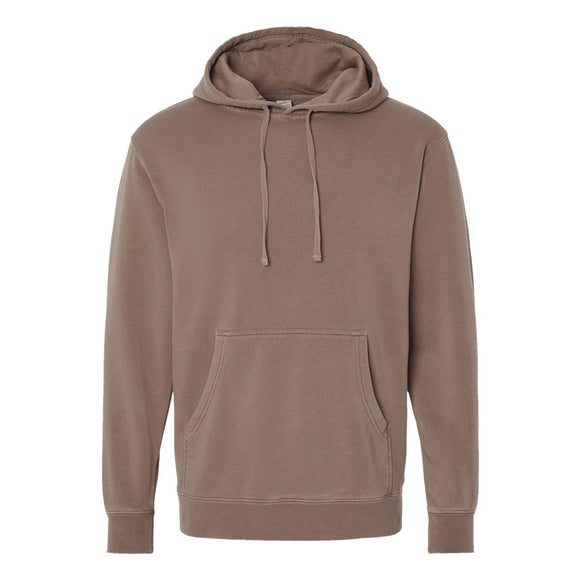 PRM4500 Independent Trading Co. Midweight Pigment-Dyed Hooded Sweatshirt Pigment Clay