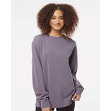 PRM3500 Independent Trading Co. Midweight Pigment-Dyed Crewneck Sweatshirt Pigment Plum